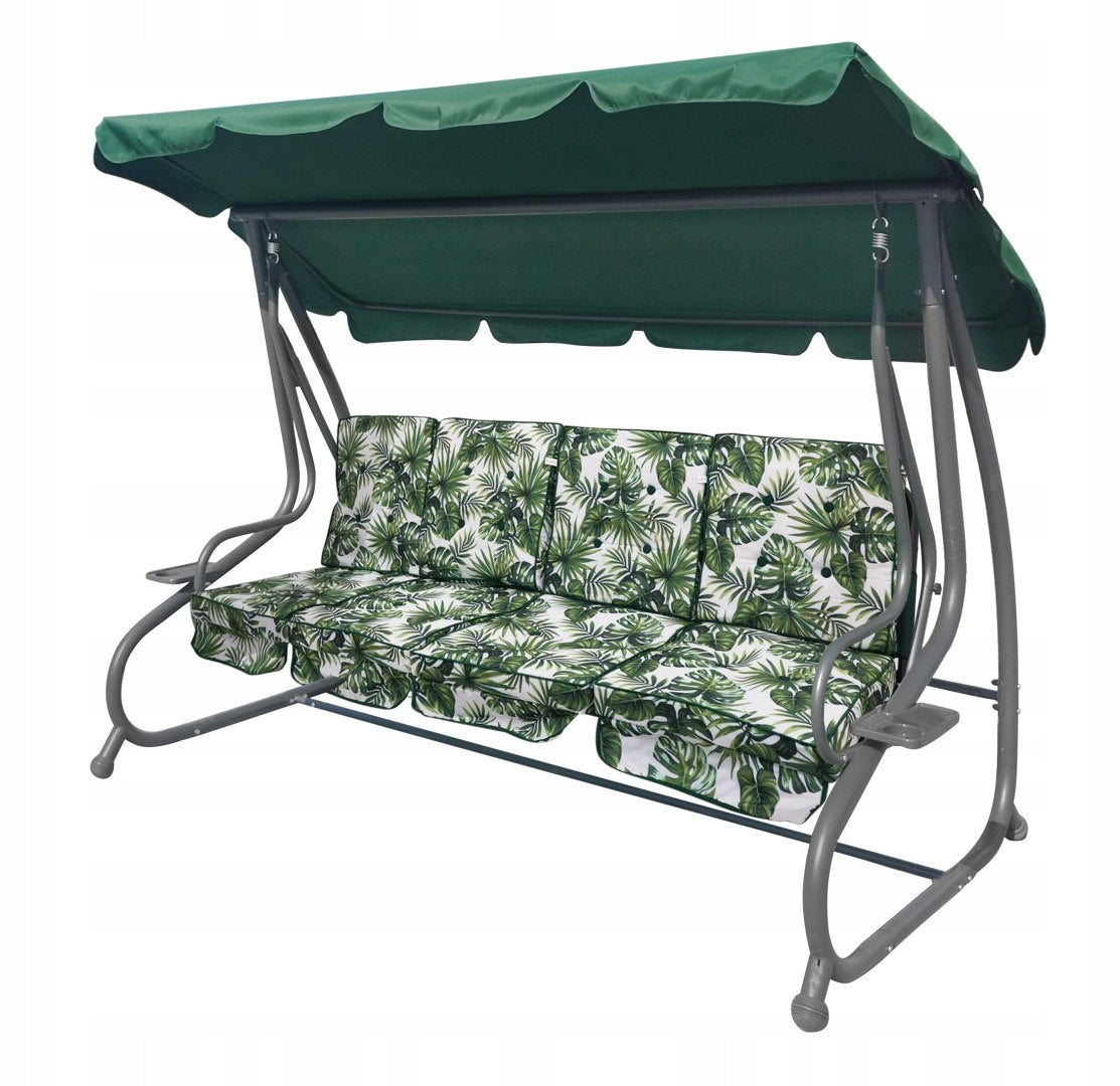 Huge Swing Garden Seat Braid 2x1 Leaves Seat width 115 cm