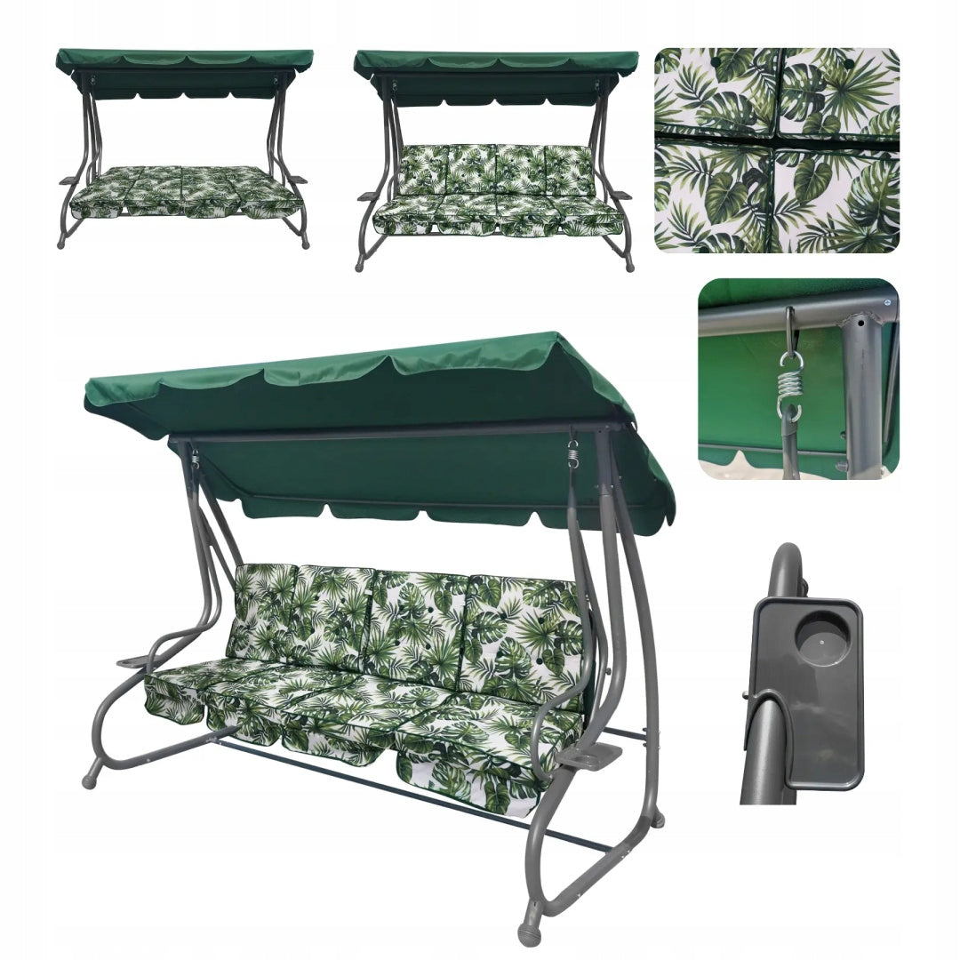 Huge Swing Garden Seat Braid 2x1 Leaves