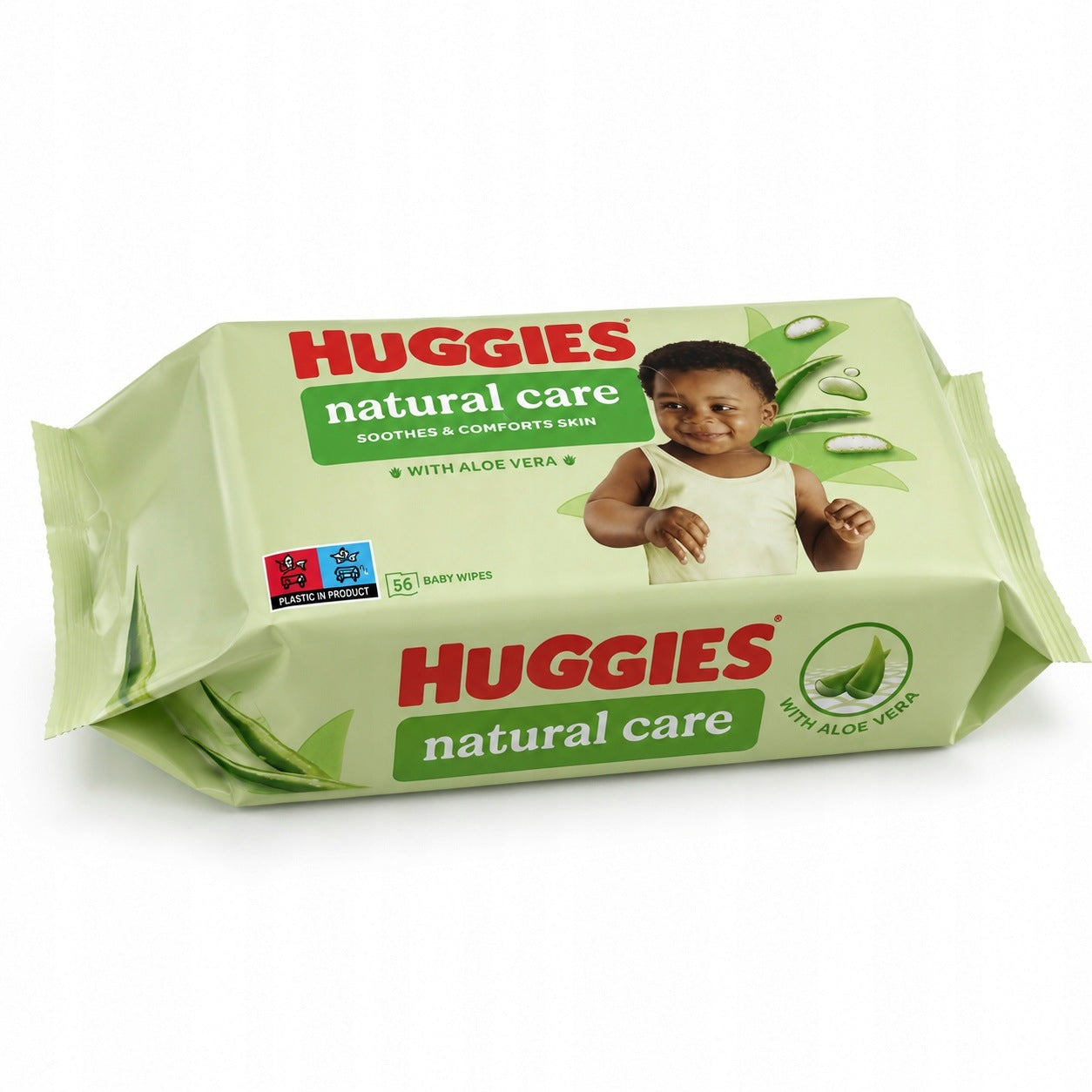 Huggies Baby Moisturized Wipes Natural Care Aloe Vera 56pcs