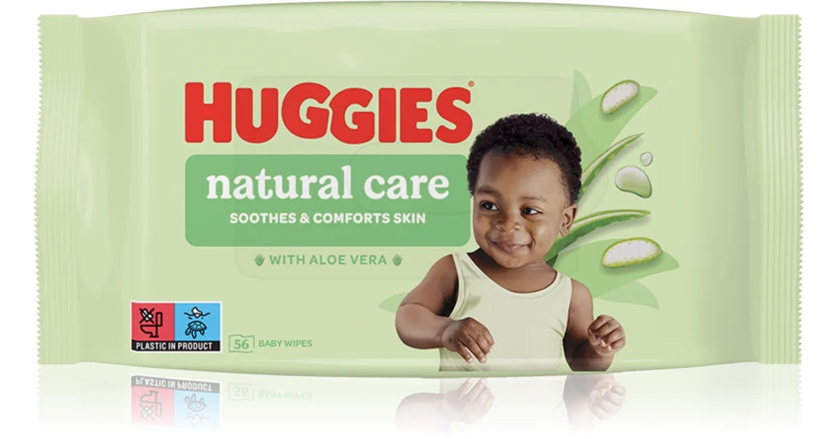 Huggies Natural Care Wet Wipes 10 x 56 Pack Packaging status original