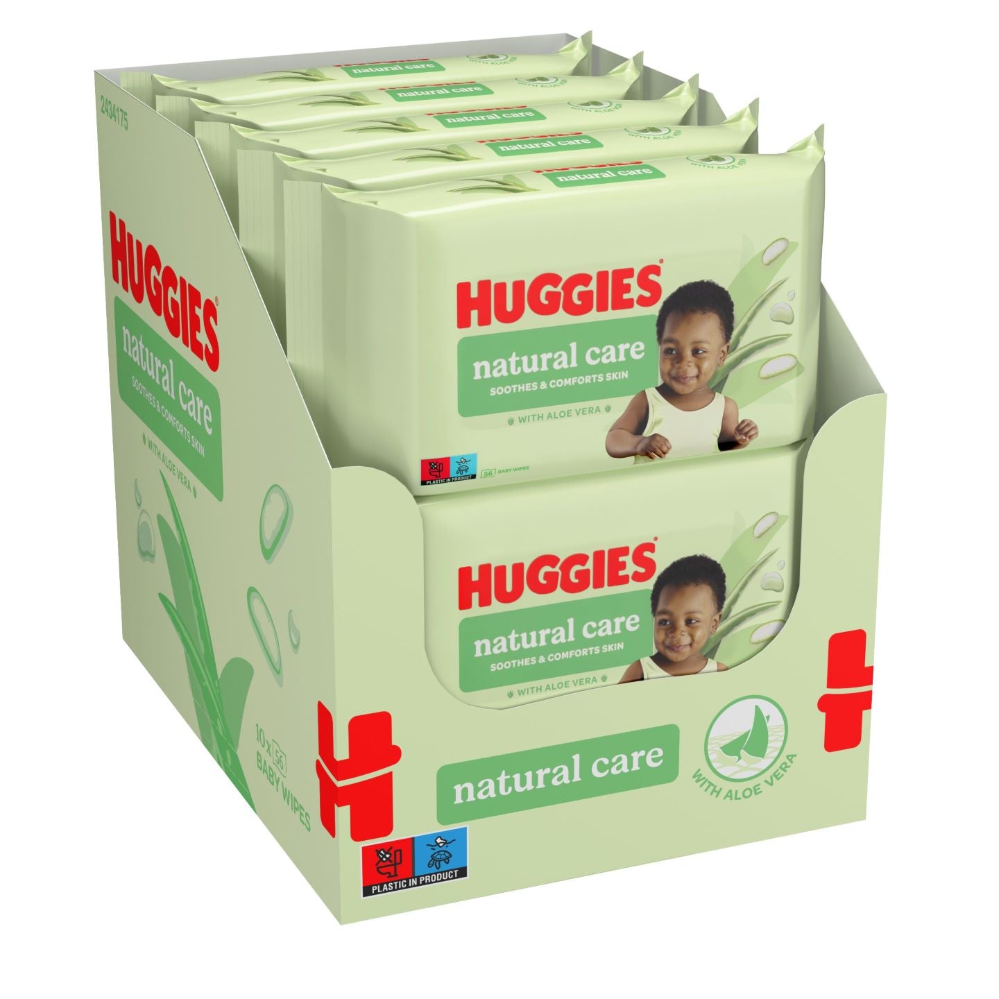 Huggies Natural Care Wet Wipes 10 x 56 Pack