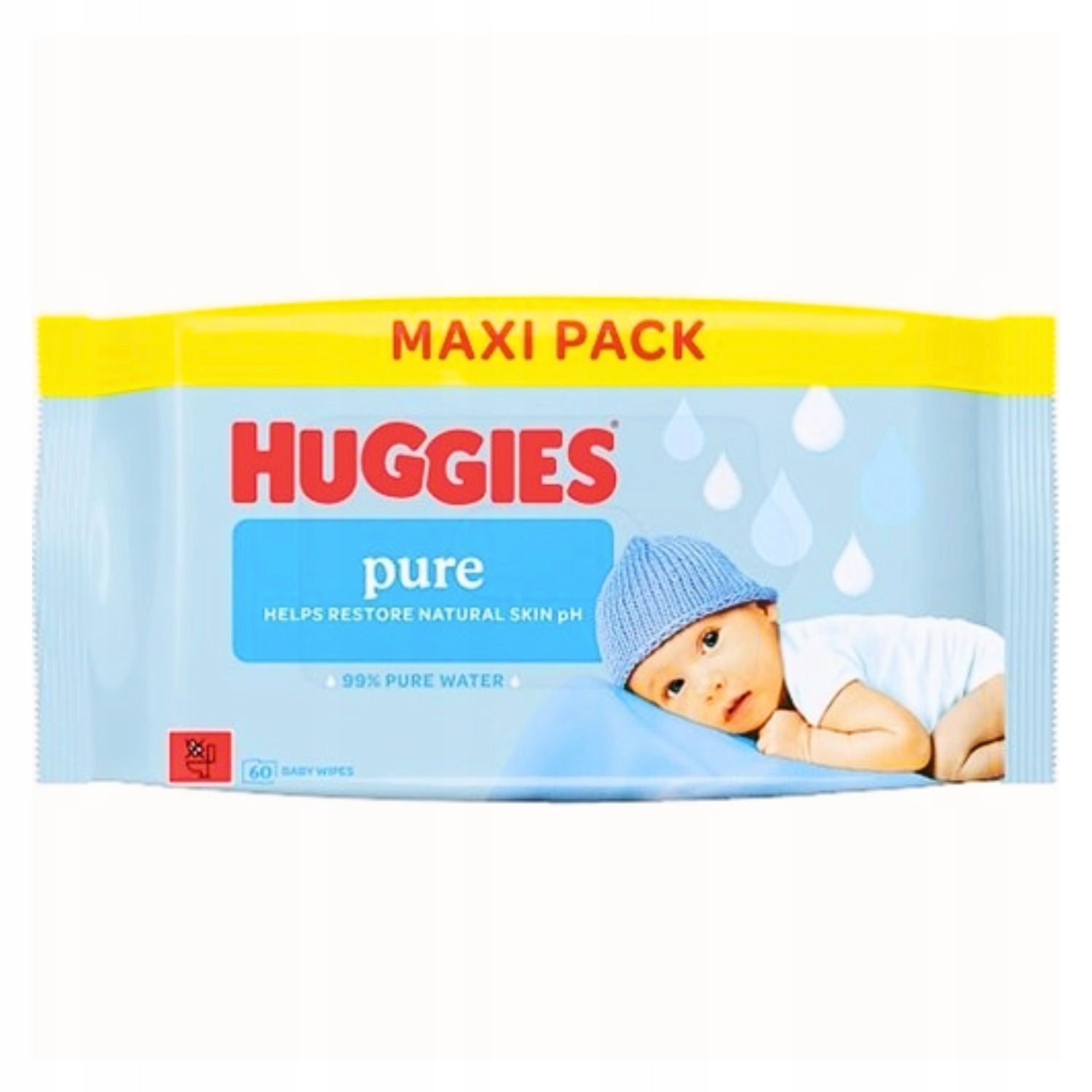 Huggies PURE WATER wet wipes for babies 720 pcs. Medical device no