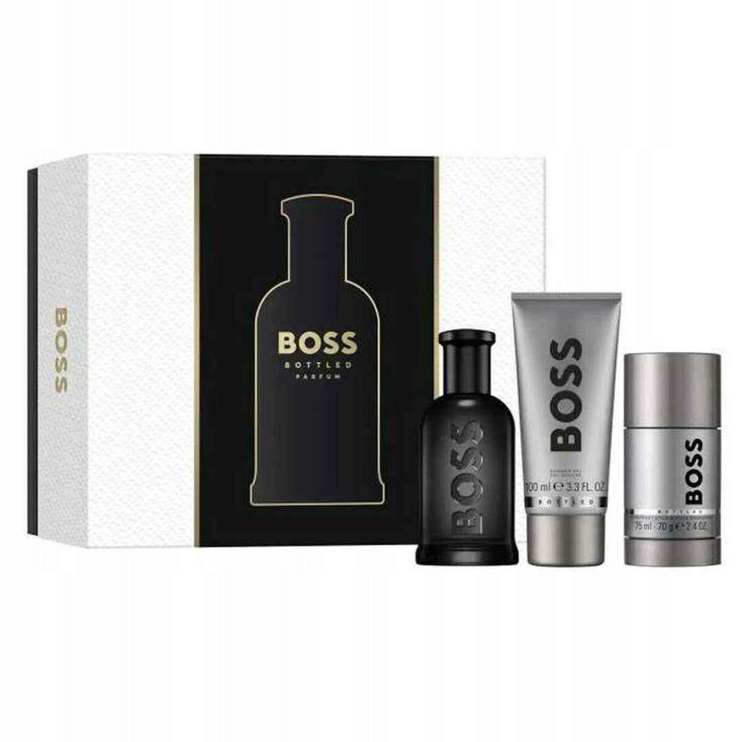 Hugo Boss Bottled Parfum 100ml+100ml bath gel+75g stick Set EAN (GTIN) 3616304957628