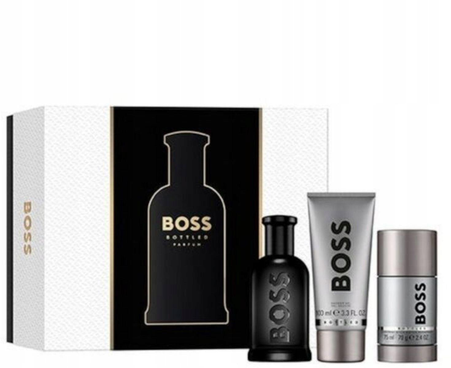 Hugo Boss Bottled Parfum 100ml+100ml bath gel+75g stick Set