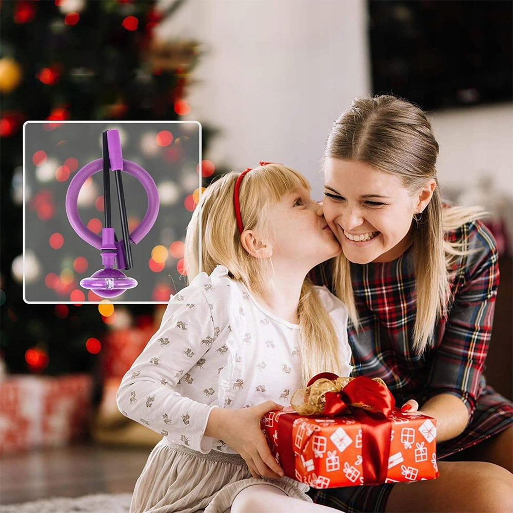 Hula hop on leg skipper jump rope for kids circle Color purple