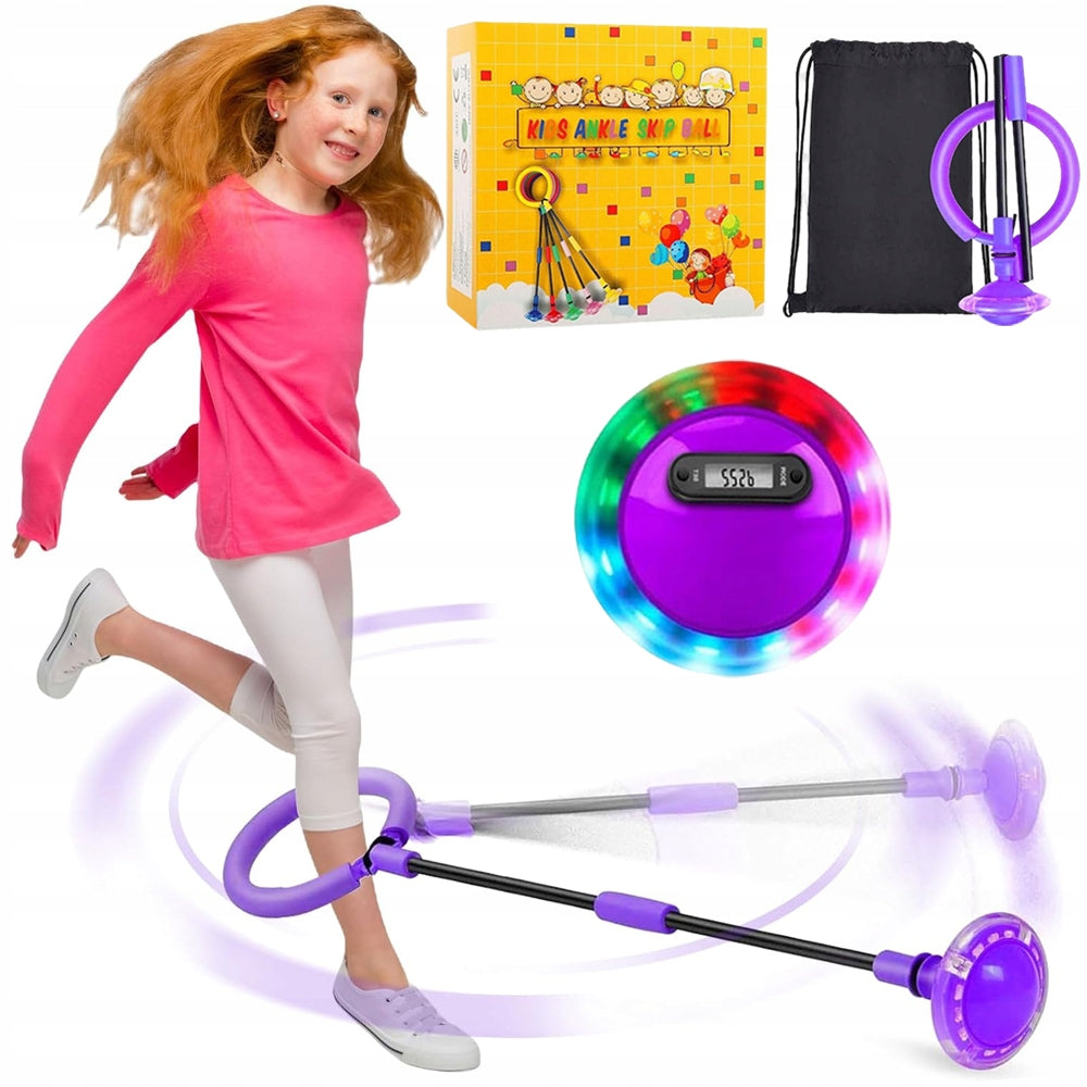 Hula hop on leg skipper jump rope for kids circle
