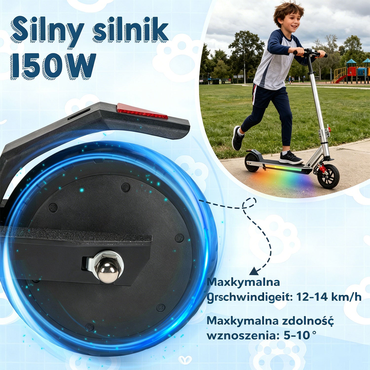 Hulajnoga Elektryczna dla dzieci Składany Pojazd S31 150W 14KM/H 25V 6.5" Brand no brand