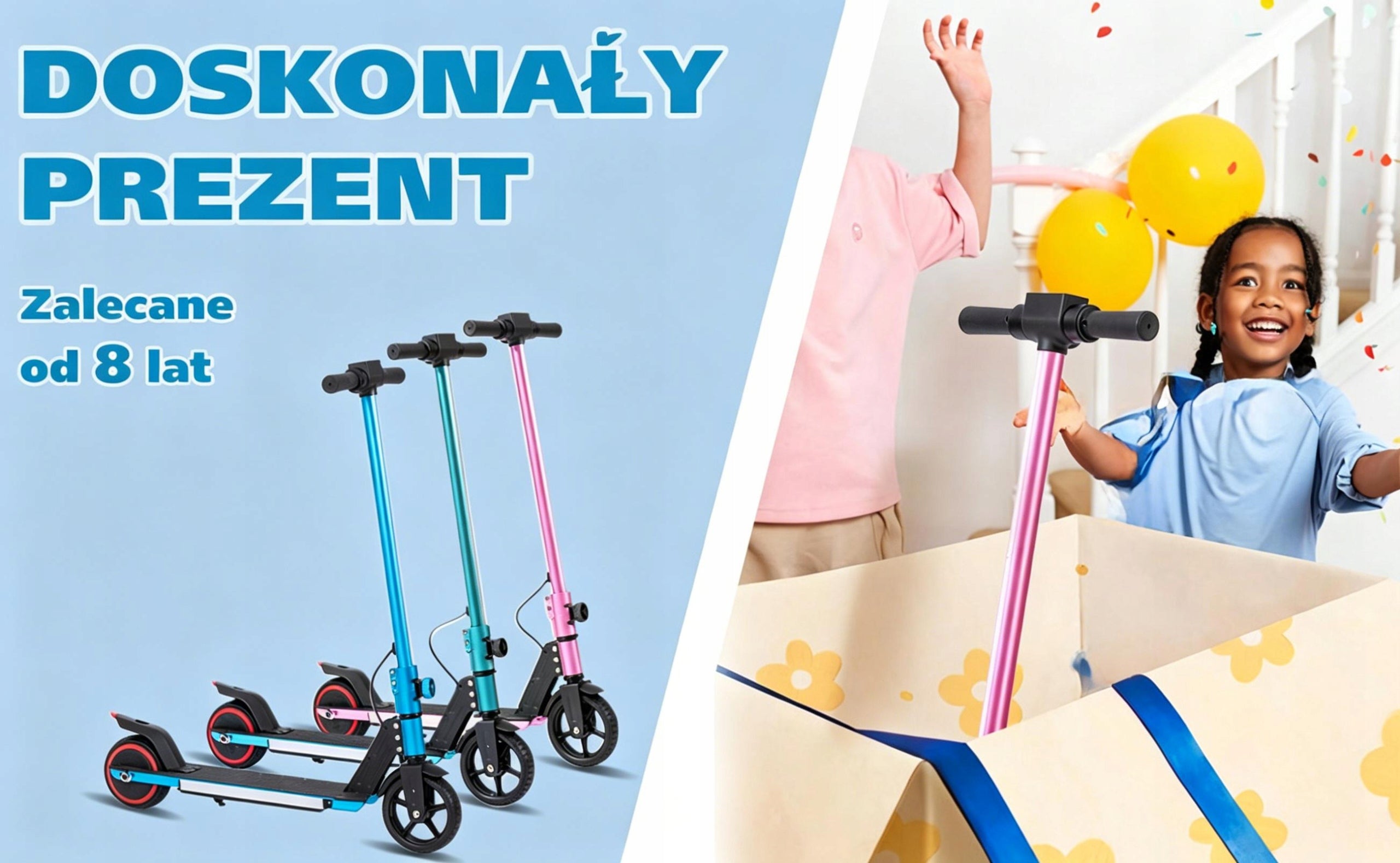 Hulajnoga elektryczna dla dzieci, Składany pojazd 14 km/h 150W 6.5" Brand no brand