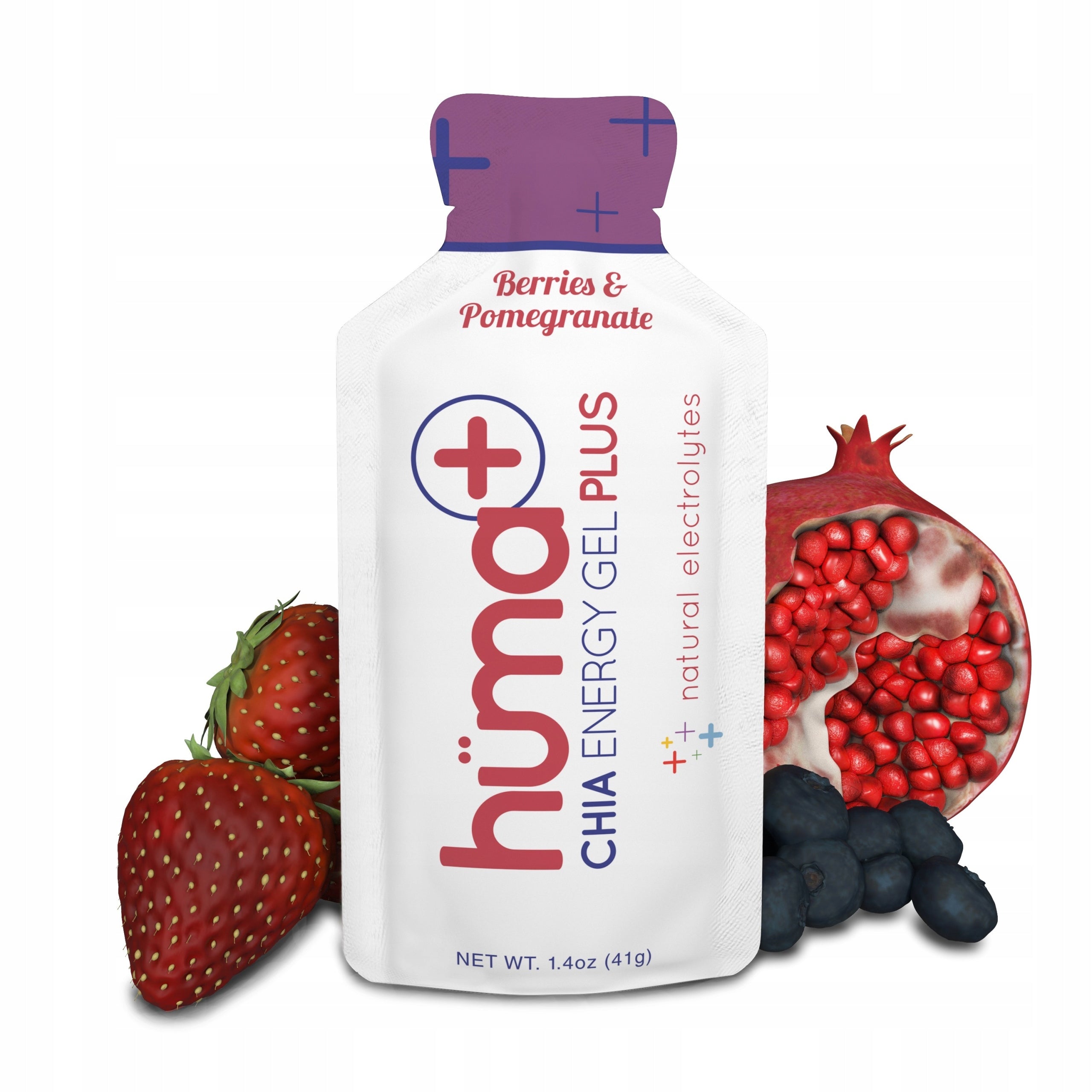 Huma Gel PLUS energy gel - blueberry-blue electrolyte Coconut Water