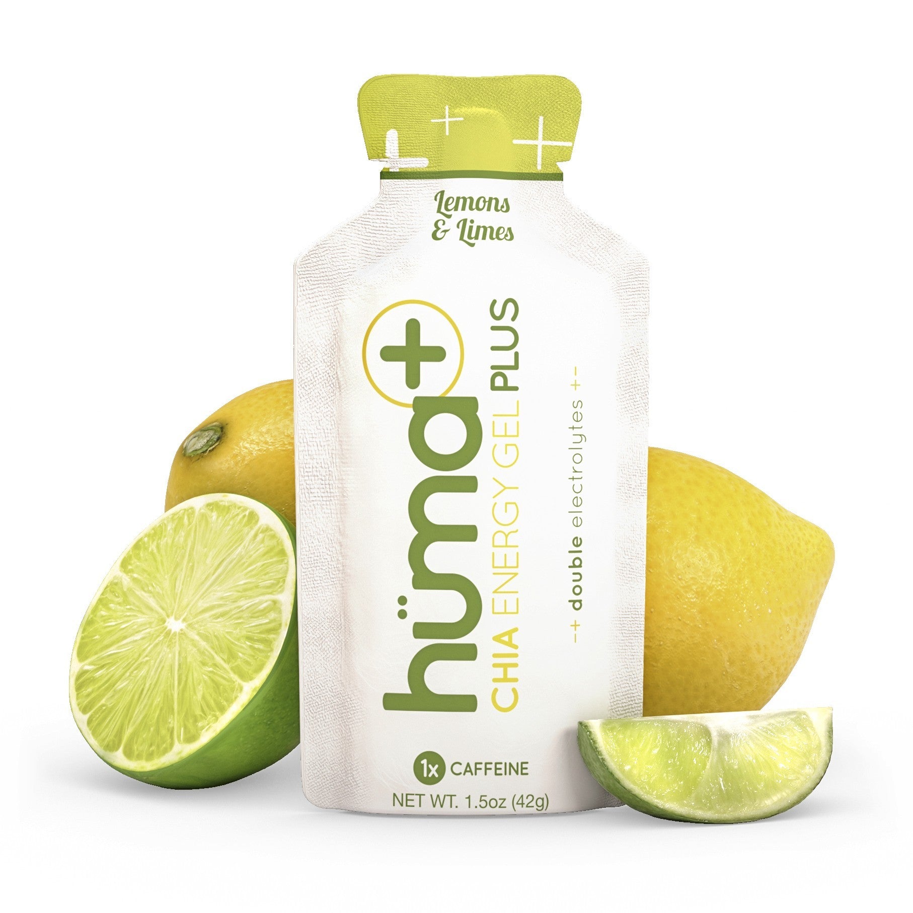 Huma Gel PLUS energy gel - lemon-lime (with caffeine) Electrolytes