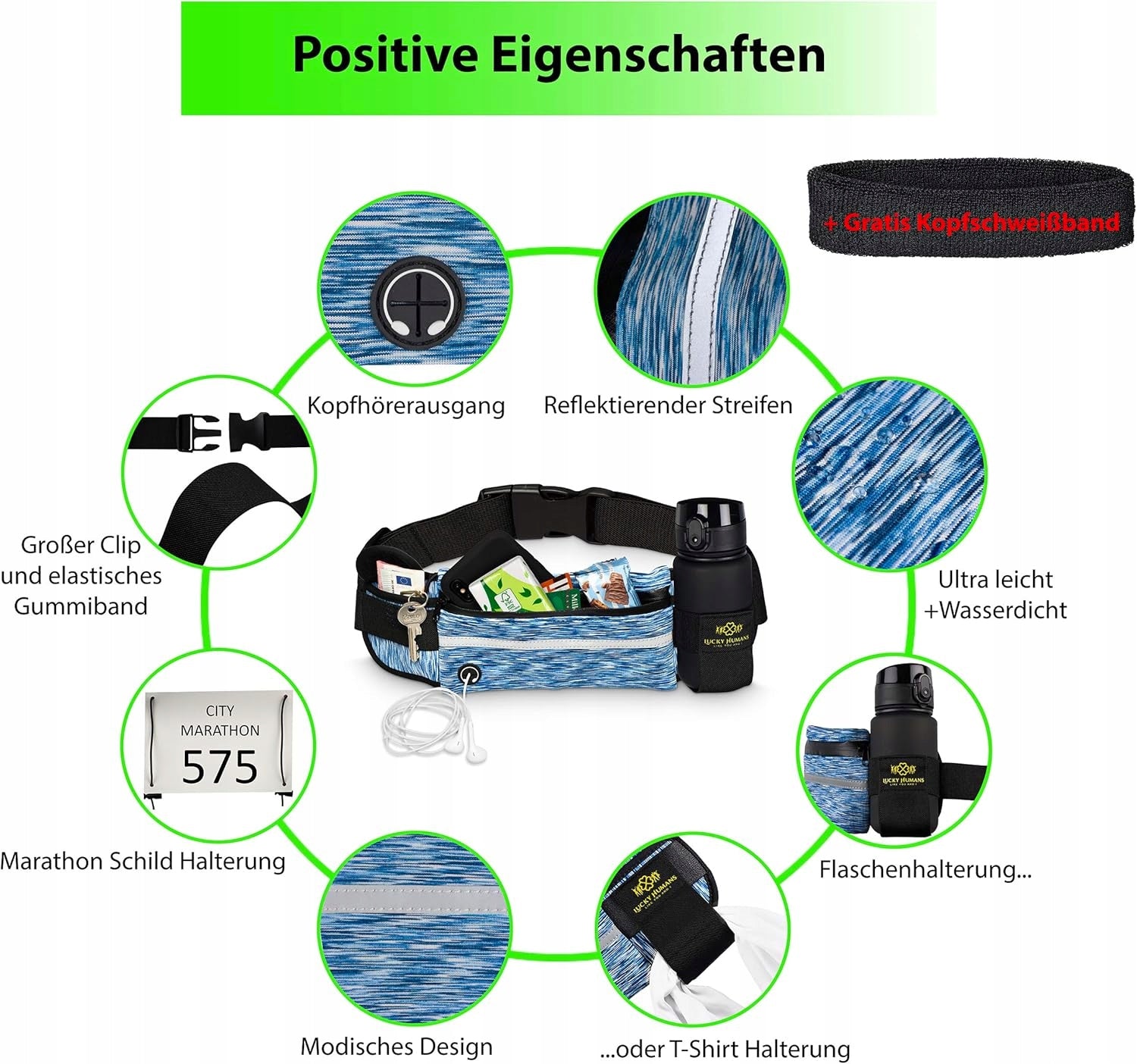 Huma Laufgurt Camouflage Blau size siehe Bild Size other