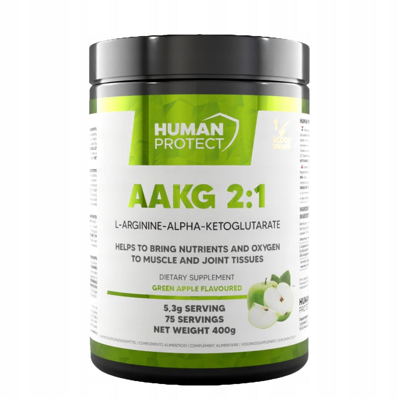 Human Protect AAKG 2:1 400g Arginine Muscle Pump - Lemon Expiration date not specified