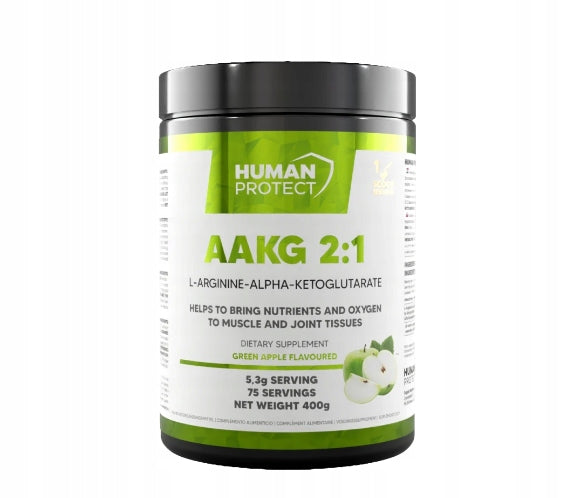 Human Protect - AAKG 2:1 - 400g apple Expiration date at least 3 months from the date of purchase