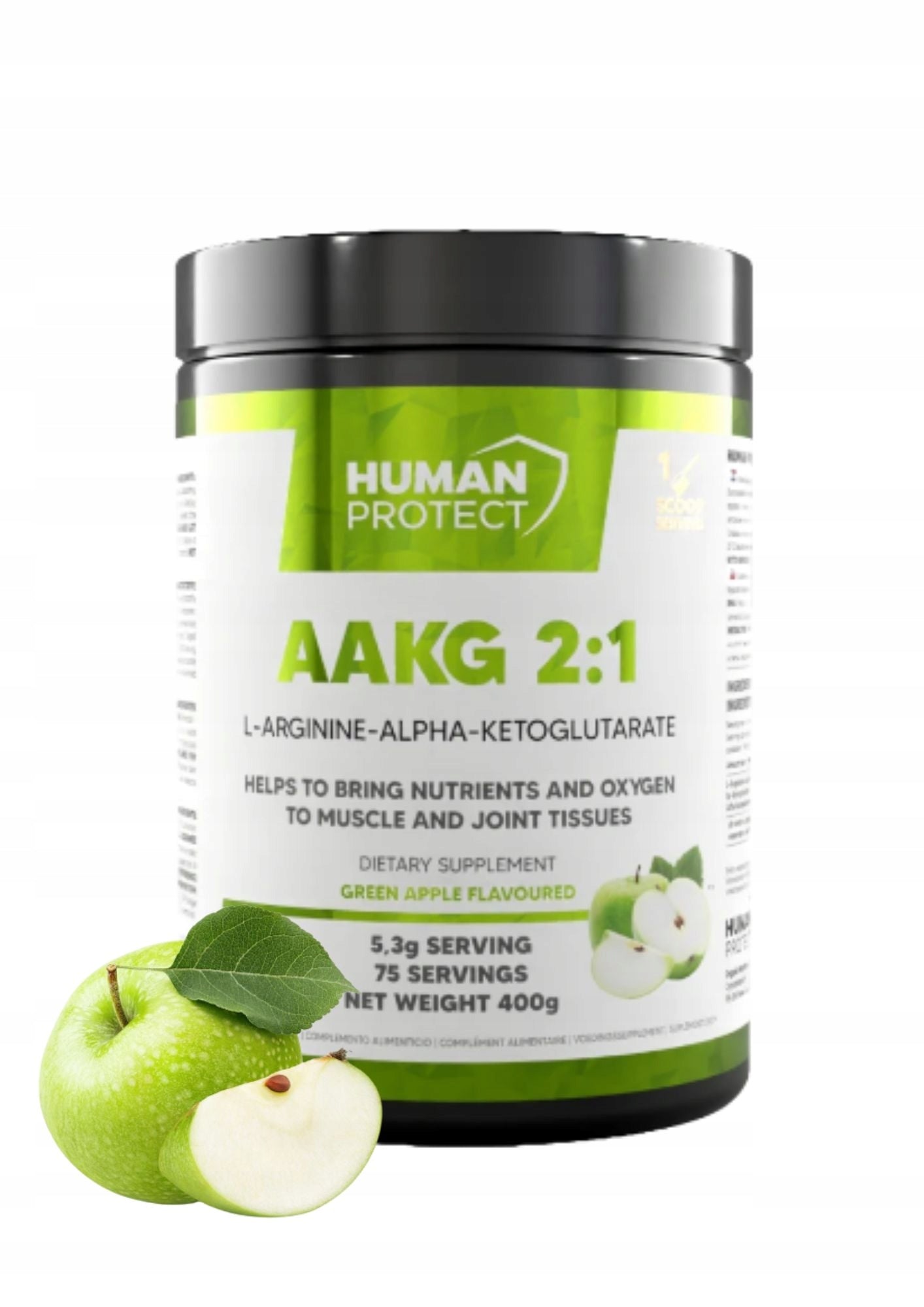 Human Protect - AAKG 2:1 - 400g apple