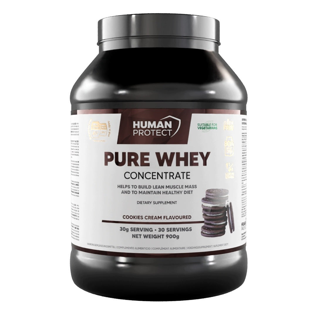 Human Protect PURE WHEY CONCENTRATE 900g PROTEIN CONCENTRATE Cookies cream