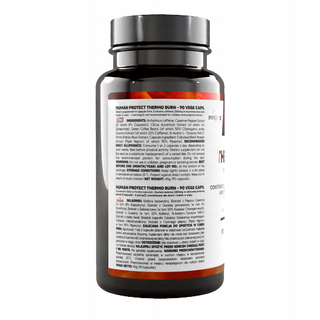 Human Protect THERMO BURN 90 capsules Expiration date at least six months from the date of purchase