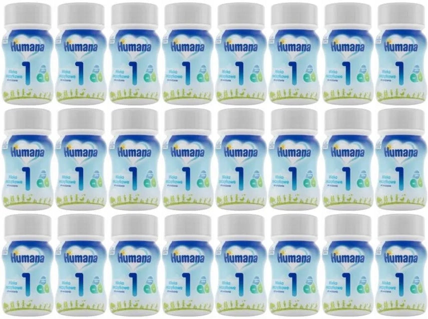 Humana 1 liquid milk for newborn, ready to use 24 x 90 ml