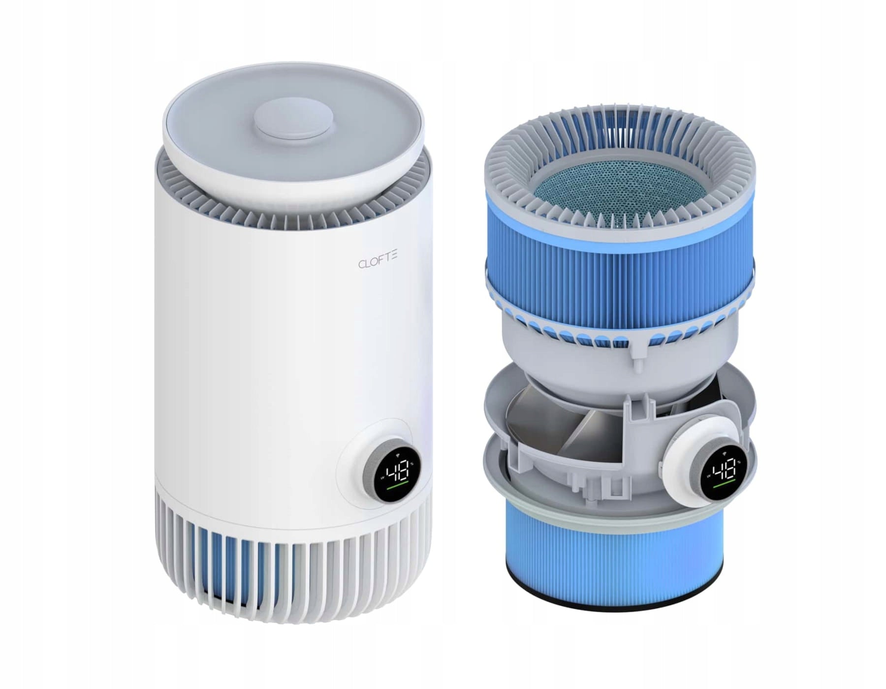 Humidifier with air purifier CLOFTE DUO 400 440ml/h 55m2 + UV lamp Brand Clofte