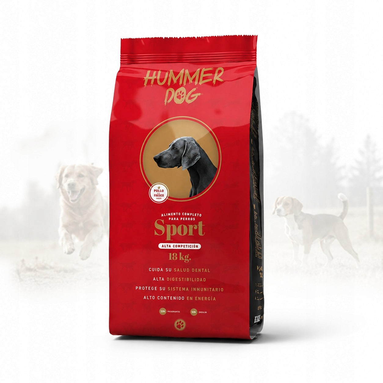 Hummer Sport dog food Active and training Agility Veal 32% 18kg Packaging status original
