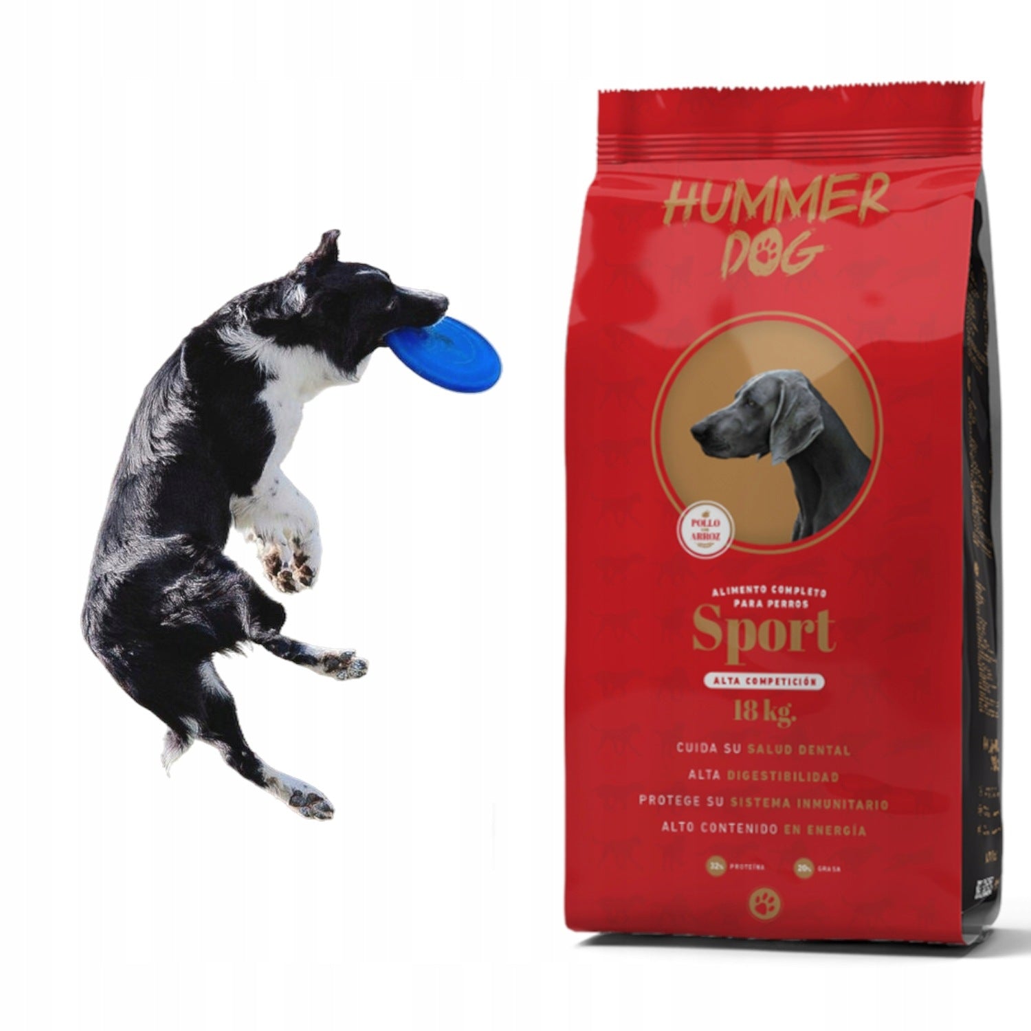 Hummer Sport dog food Active and training Agility Veal 32% 18kg