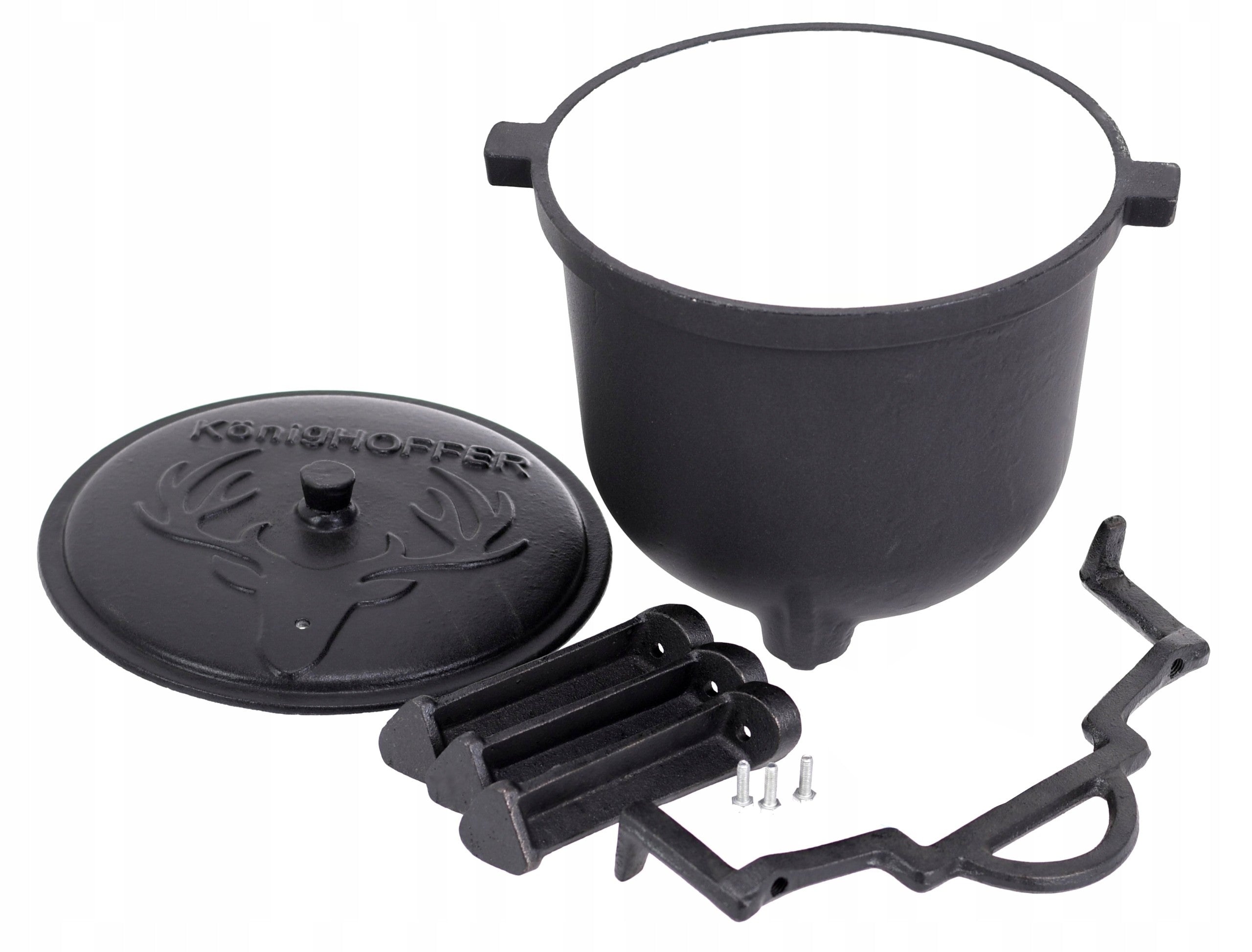 Hunting Boiler 8 L ENAMEL Cast Iron POT for Enamel Fireplace Kind standing