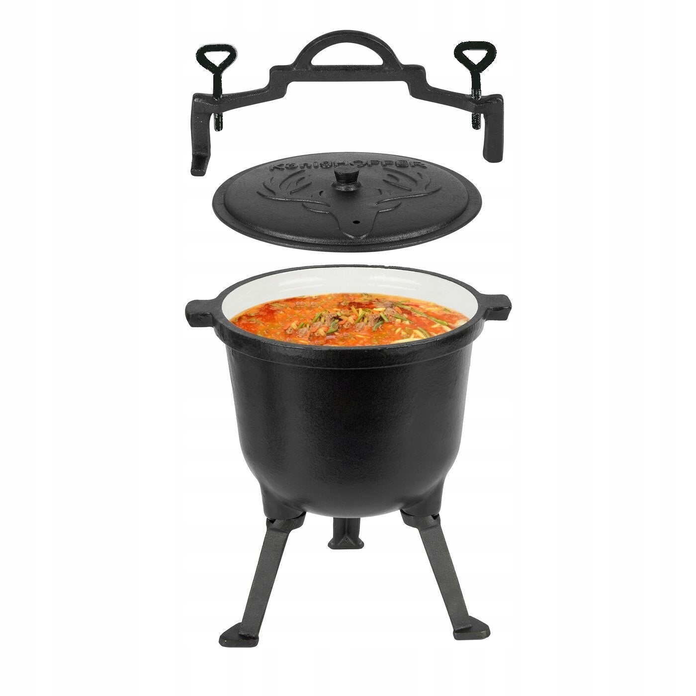 Hunting Boiler 8 L ENAMEL Cast Iron POT for Enamel Fireplace