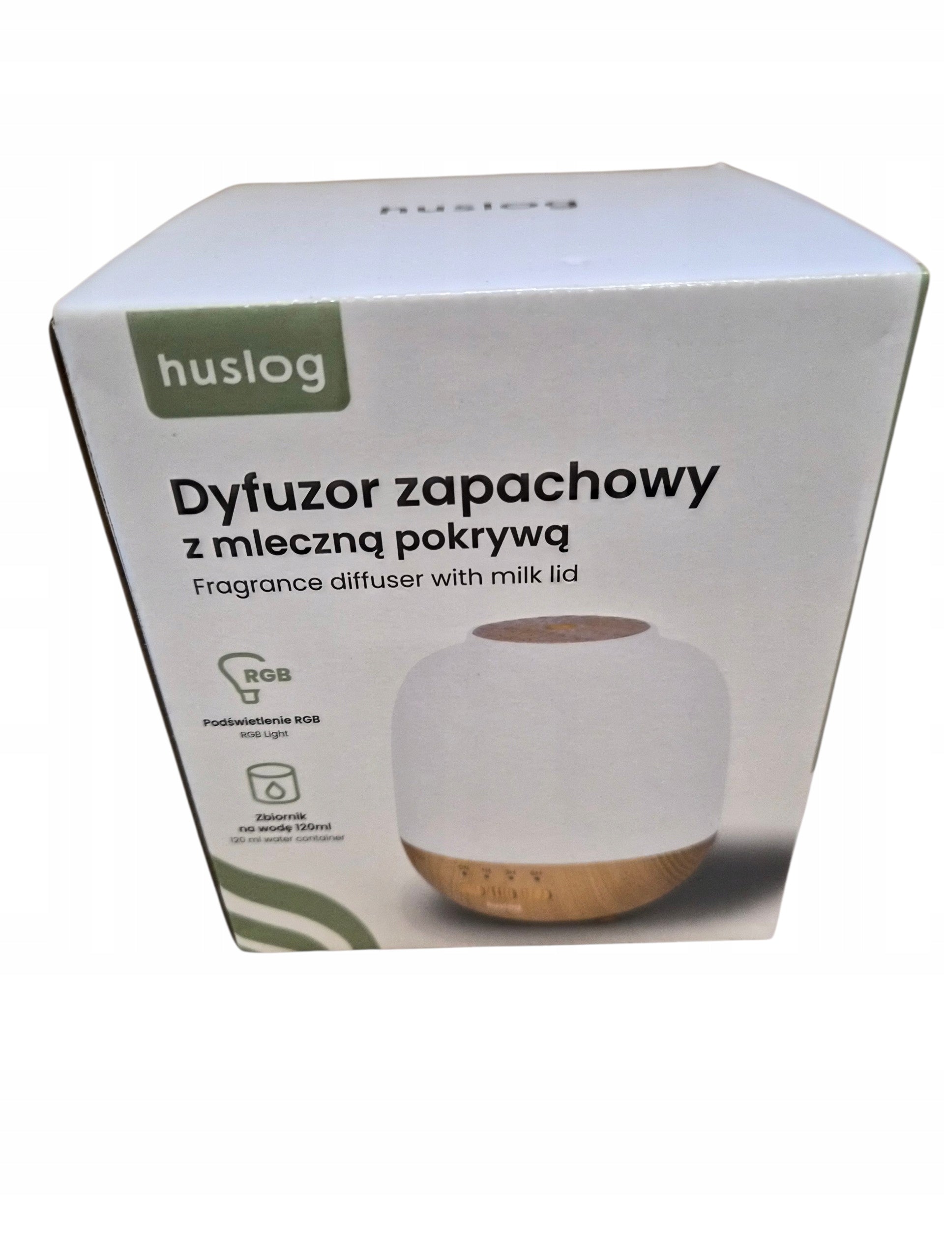 Huslog Diffuser with Milky Fragrance Cover RGB 120ml