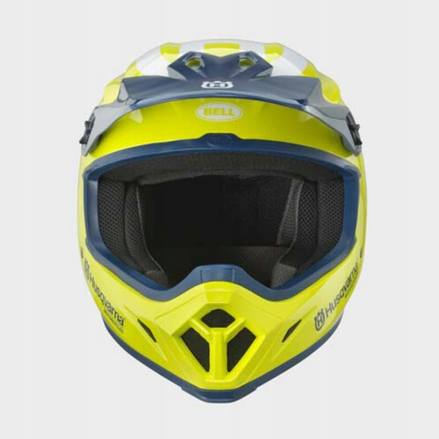 Husqvarna Motorcycle Helmet Bell Mx Mips Authentic Helmet Yellow-Blue XL Packaging status original