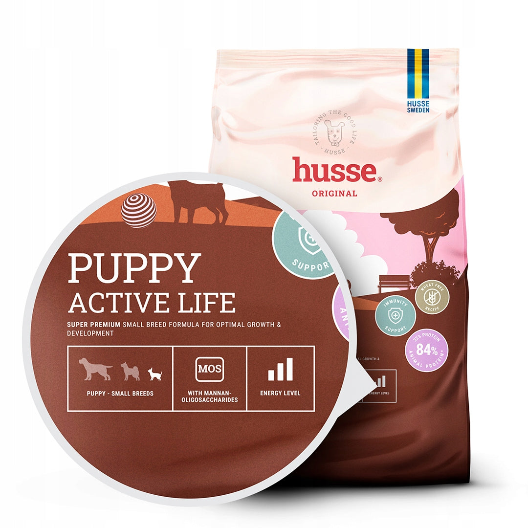 Husse Puppy Active Life (d. Valp Mini), dry food, puppies of small breeds Packaging status original