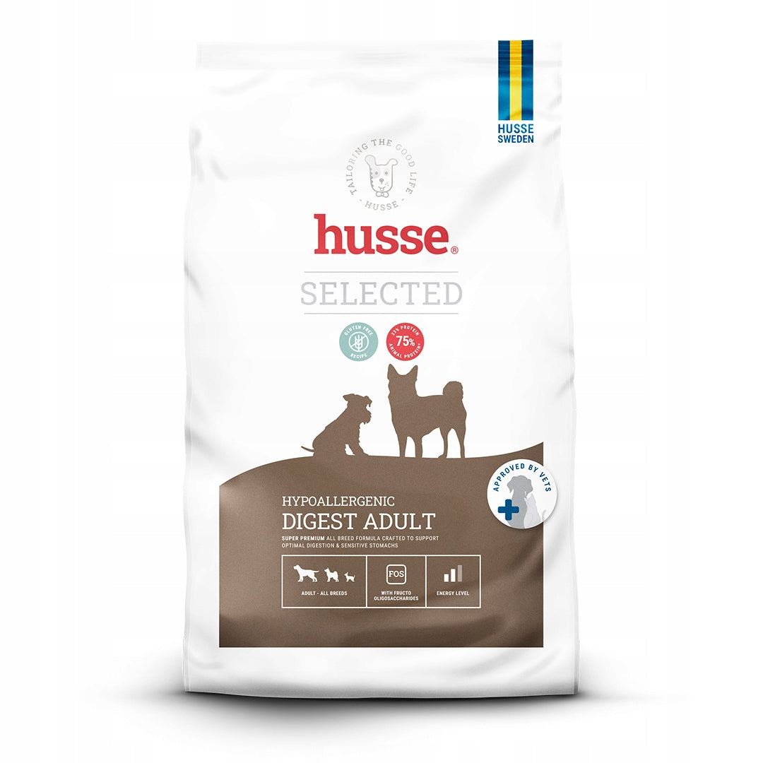 Husse hypoallergenic dog food lamb with salmon without gluten 12 kg