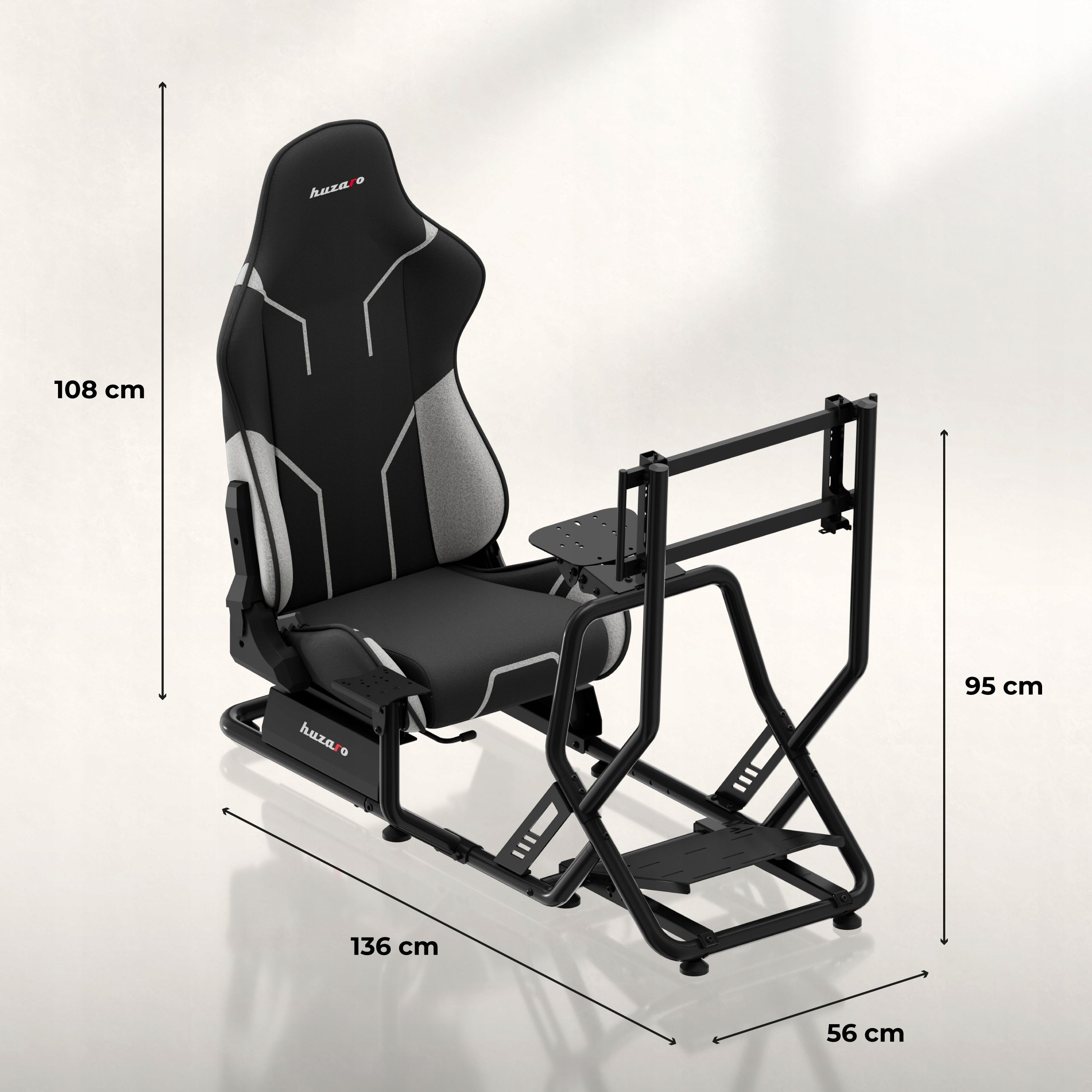 Huzaro GAMING COCKPIT up to 120kg Speed 6.0 for SIMRACING Furniture height 108 cm