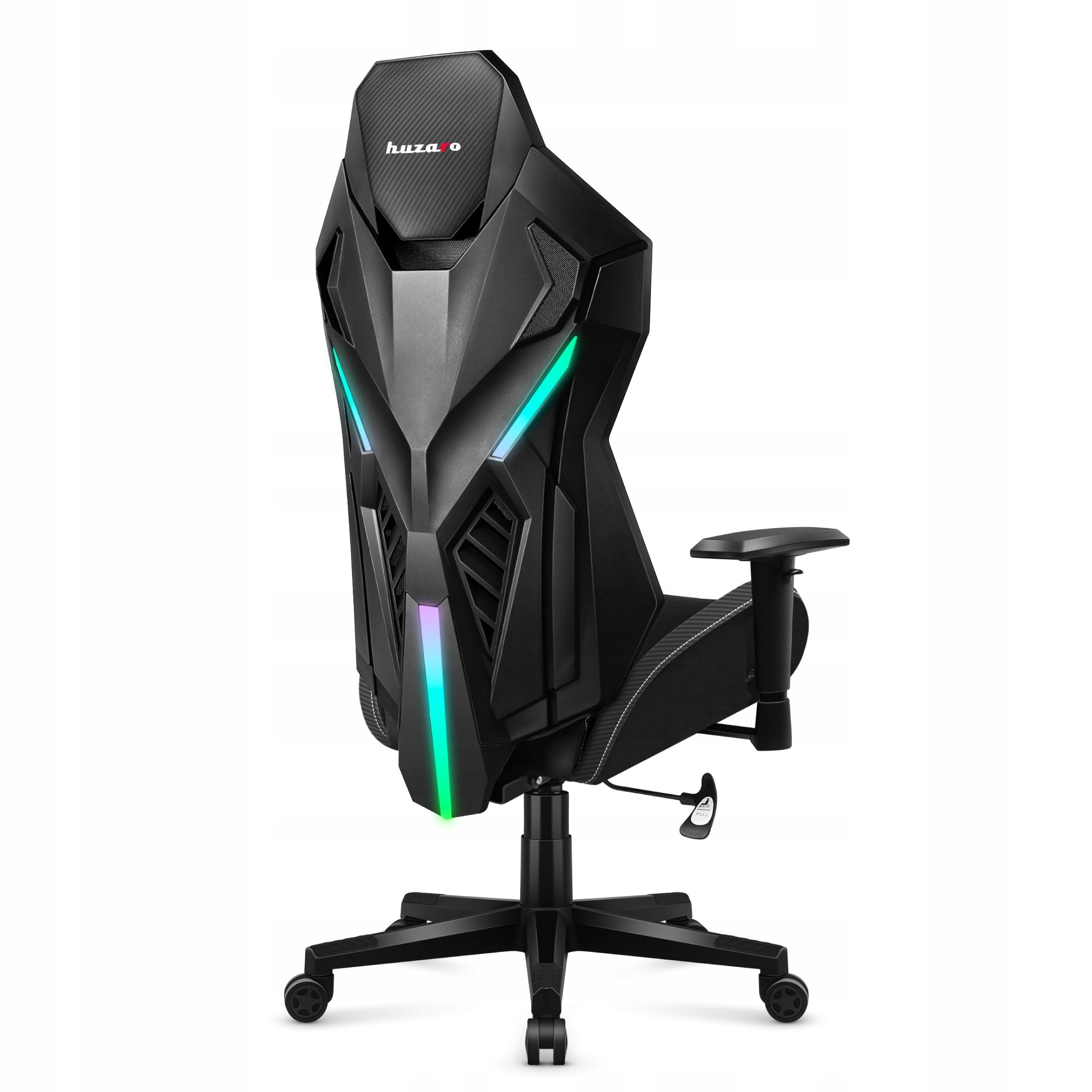 Huzaro Gaming chair ventilated Combat 7.6 RGB Black Manufacturer code HZ-COMBAT 7.6 RGB BLACK
