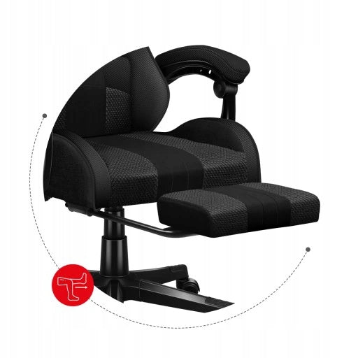 Huzaro Office swivel GAMING CHAIR FORCE 4.7 Grey Mesh Brand Huzaro