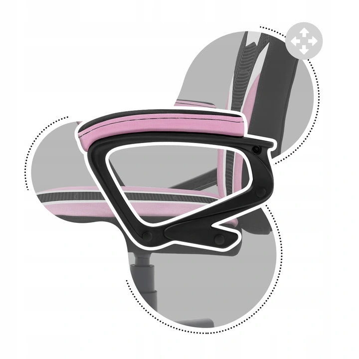 Huzaro Ranger Mesh 1.0 PINK SWIVEL GAMING CHAIR for children Manufacturer code HZ-Ranger 1.0 PINK Mesh
