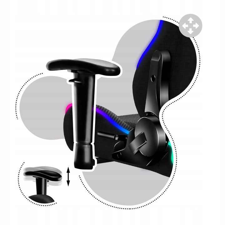 Huzaro SWIVEL GAMING CHAIR for children 100-160 cm Ranger 6.0 RGB LED Furniture depth 61 cm