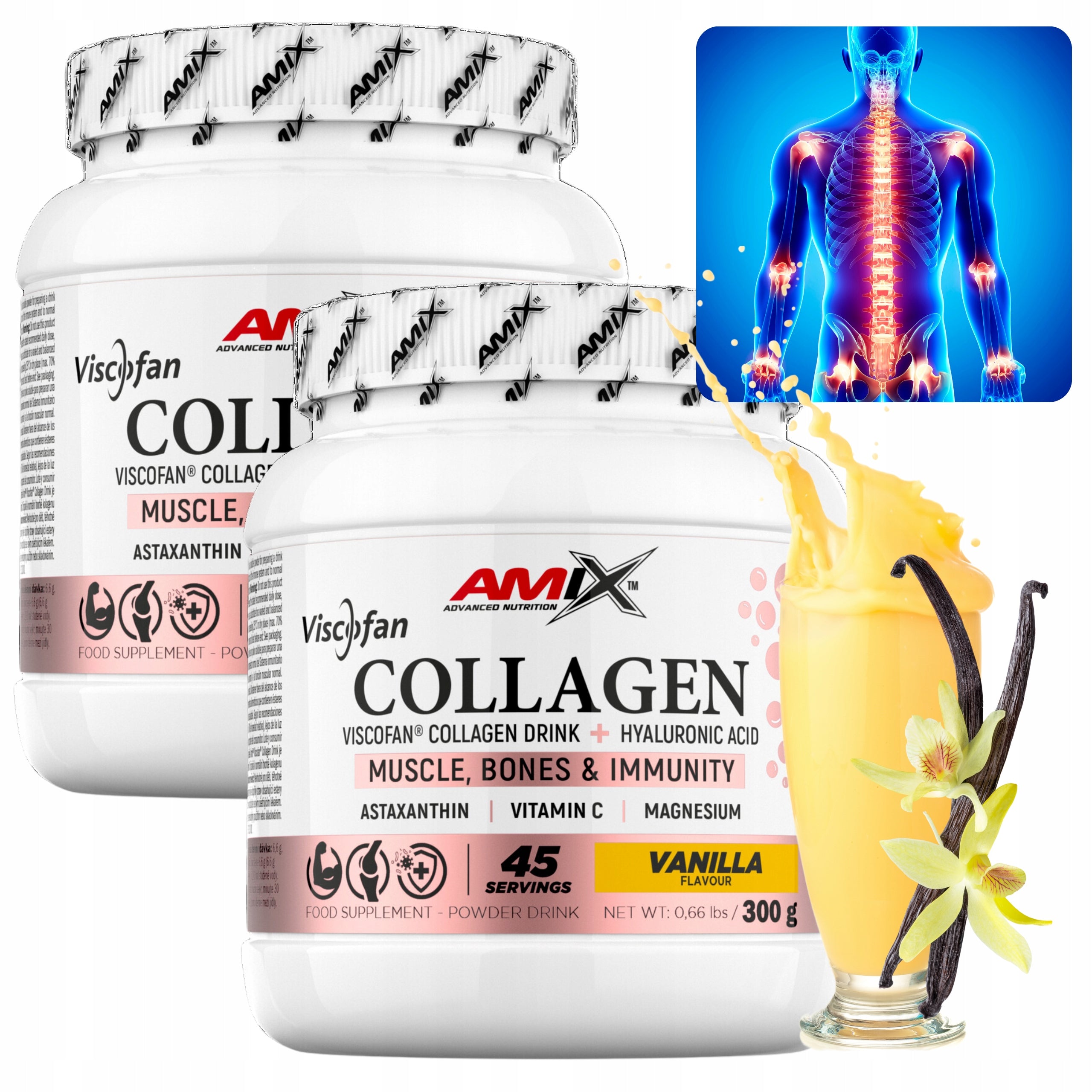 Hyaluronic Acid Beef Collagen Vitamin C for Drinking Strong Bones and Joints