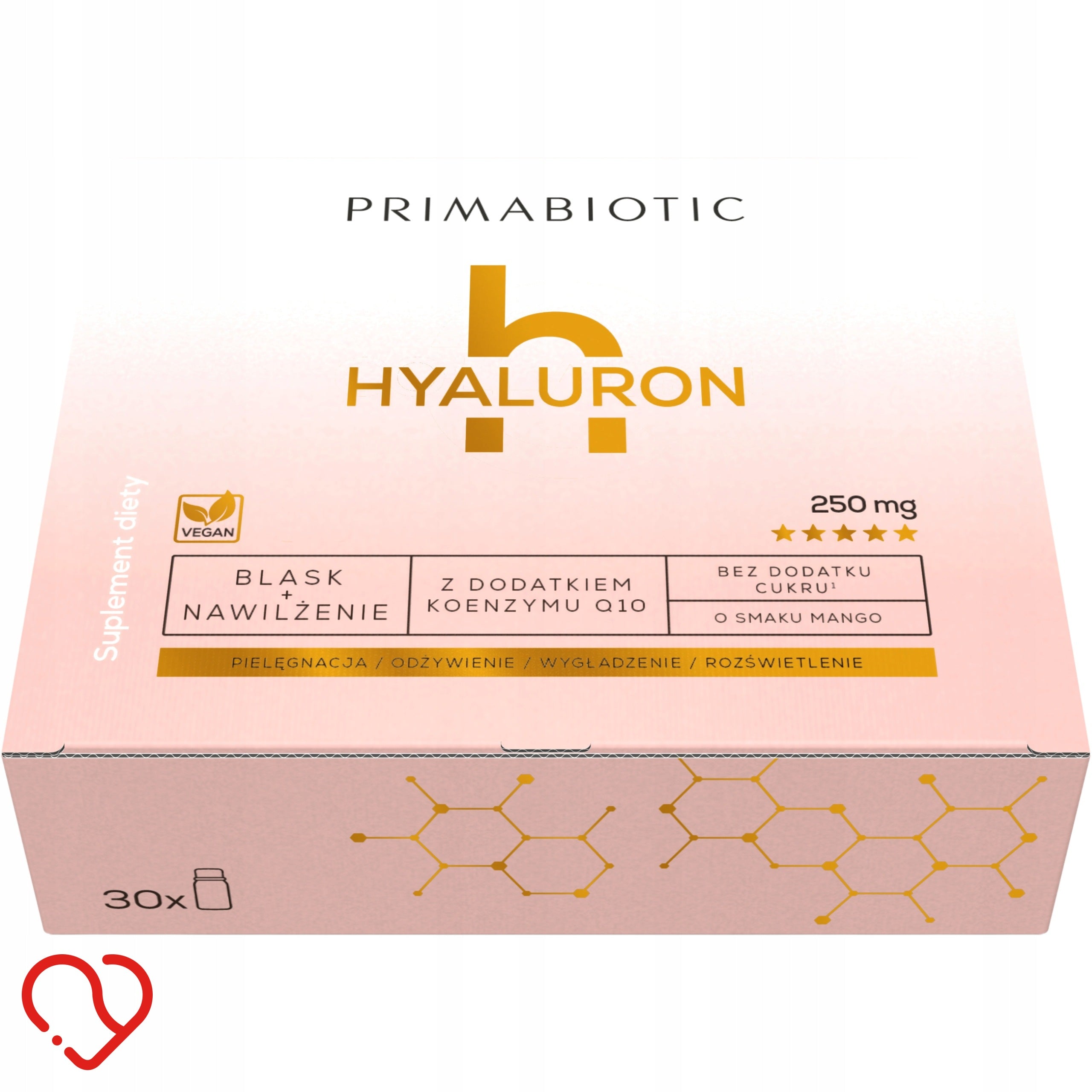 Hyaluronic Acid Primabiotic Hyaluron 30 ml x 30 with Coenzyme Q10 250 mg