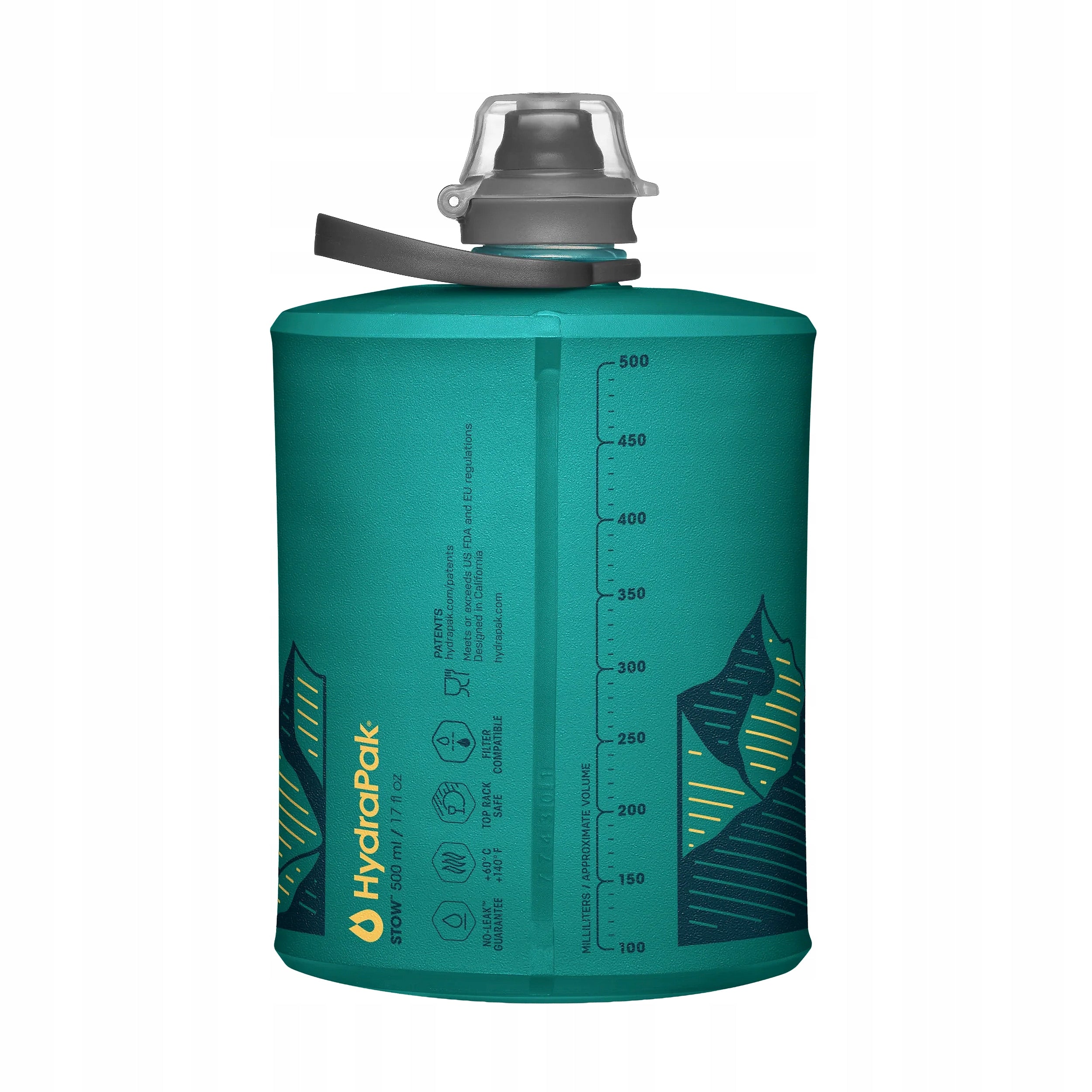 HydraPak Stow Bottle 500 ml - glacier blue Brand Hydrapak
