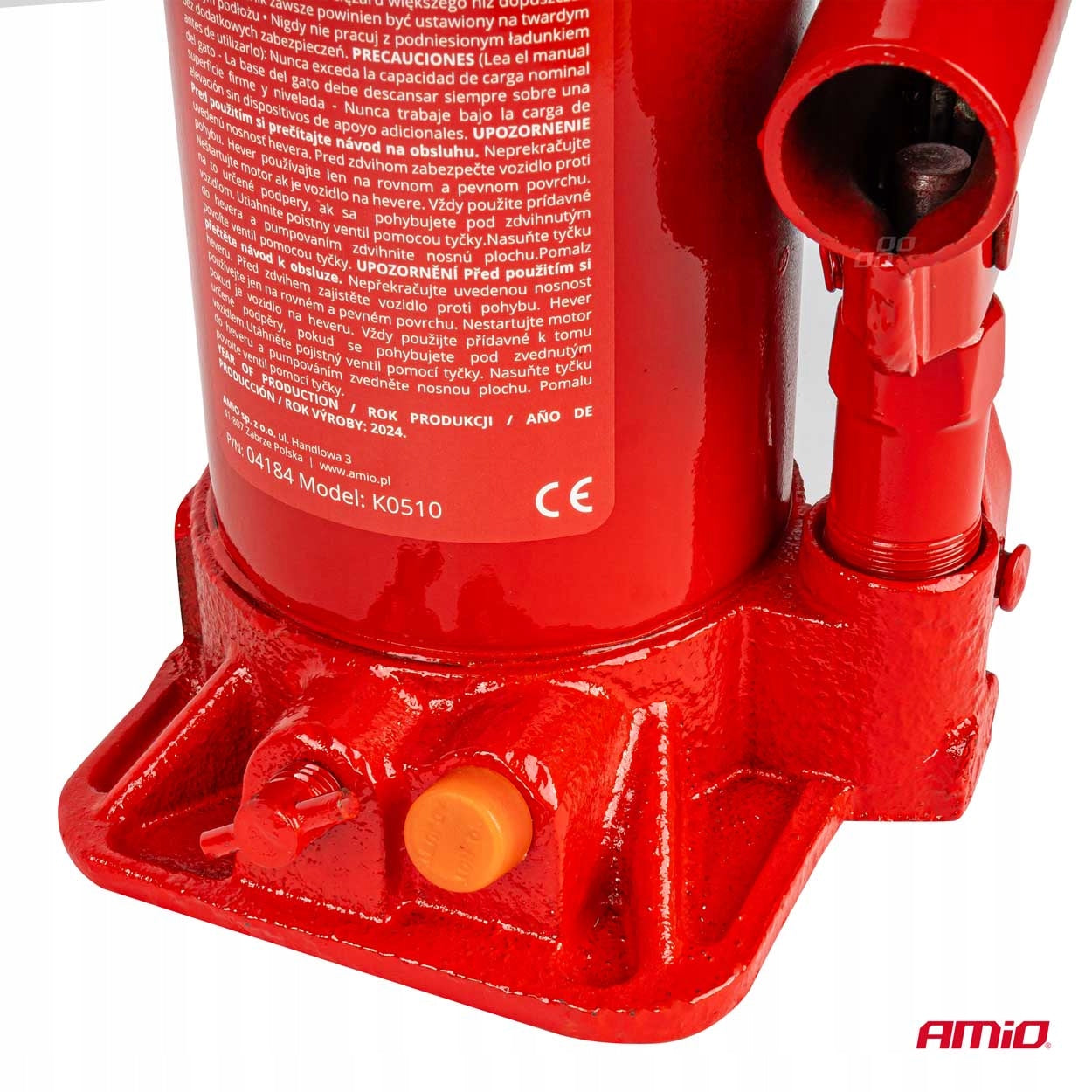 Hydraulic Bollard Lift 10T 10000kg PVC Box AMIO-04184 Manufacturer code 04184