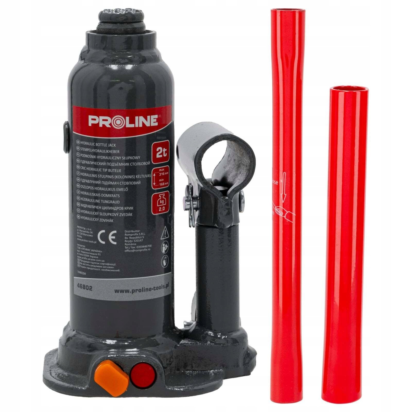 Hydraulic Bollard Lift 2t 181-345mm Proline 46802 Brand Proline