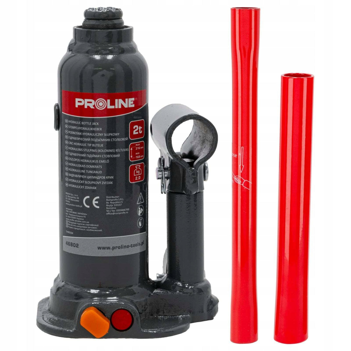 Hydraulic Bollard Lift 2t 181-345mm Proline 46802 Brand Proline