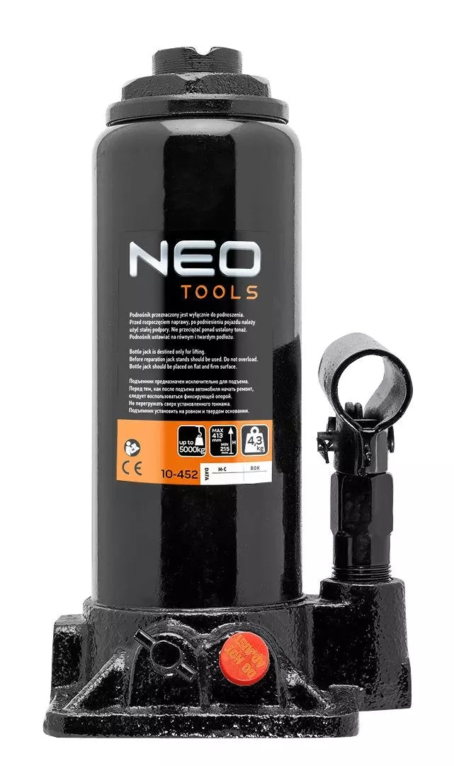 Hydraulic Bollard Lift 5T 215-413mm Bottle NEO TOOLS 10-452