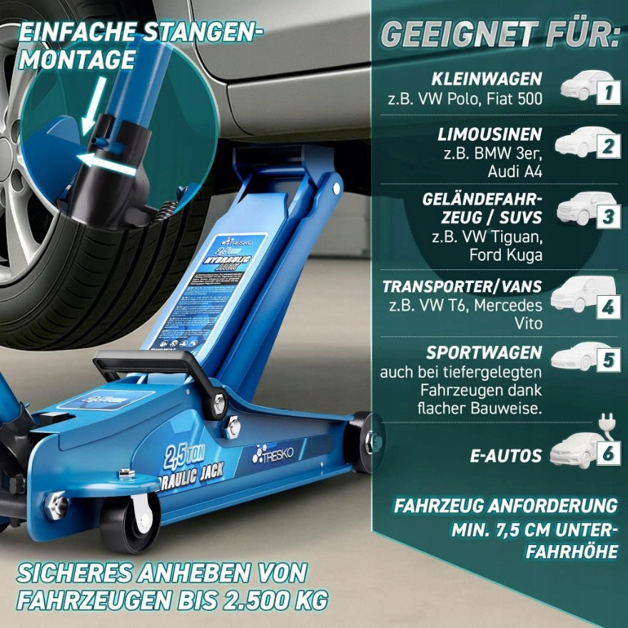 Hydraulic Car Lift 2.5T 85-385mm With Transport Case Brand no brand