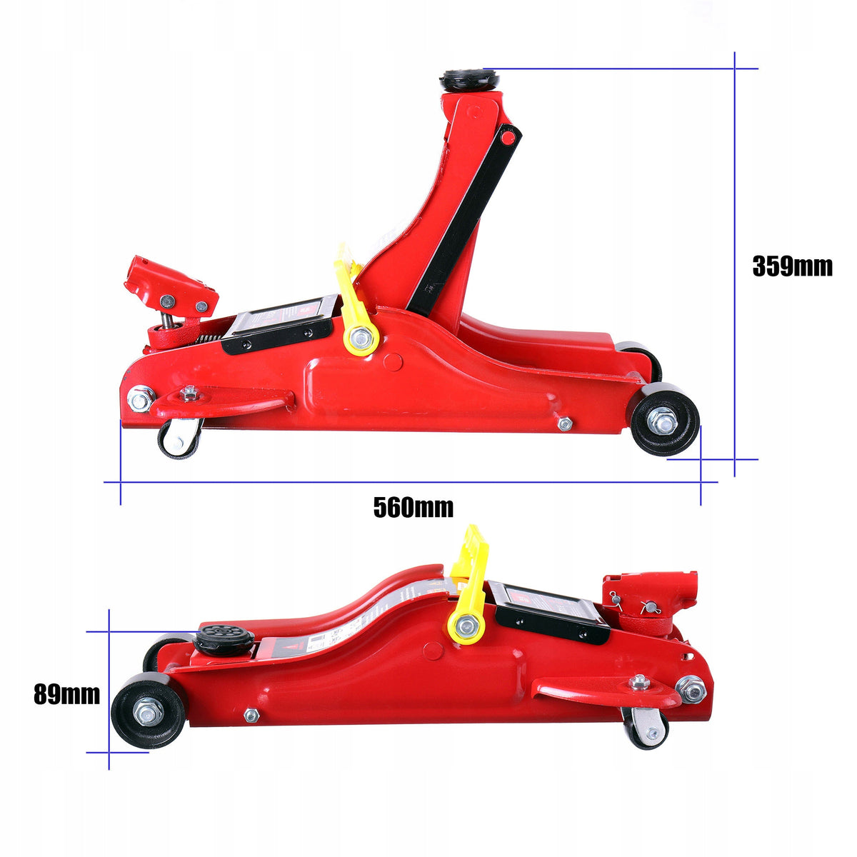 Hydraulic Frog Lift 2 T LOW PROFILE 89-359mm Swivel Frame Product weight with unit packaging 14 kg