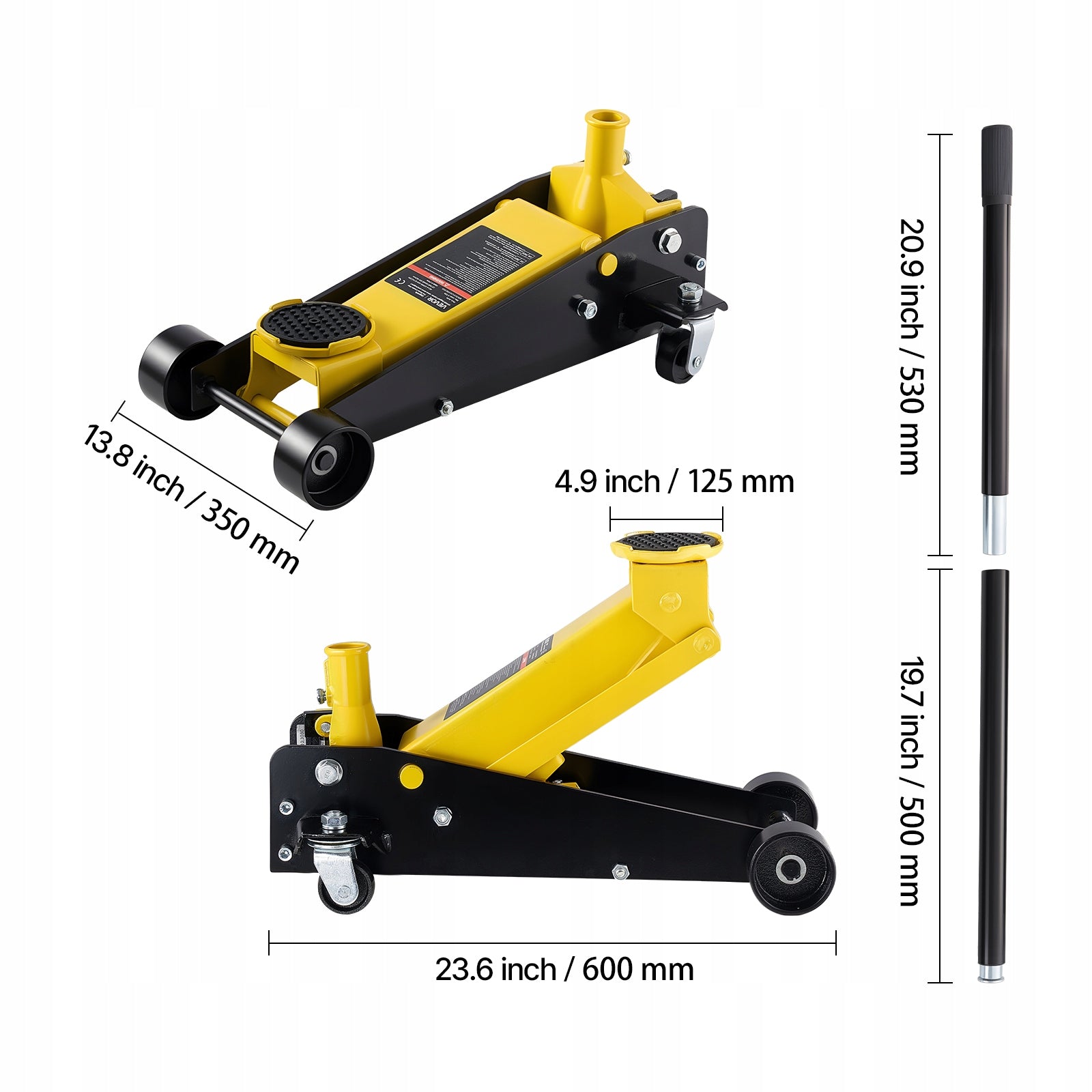 Hydraulic Lift Load Capacity 3T With Single Cylinder And Full Mobiln Minimum lifting height 194 mm