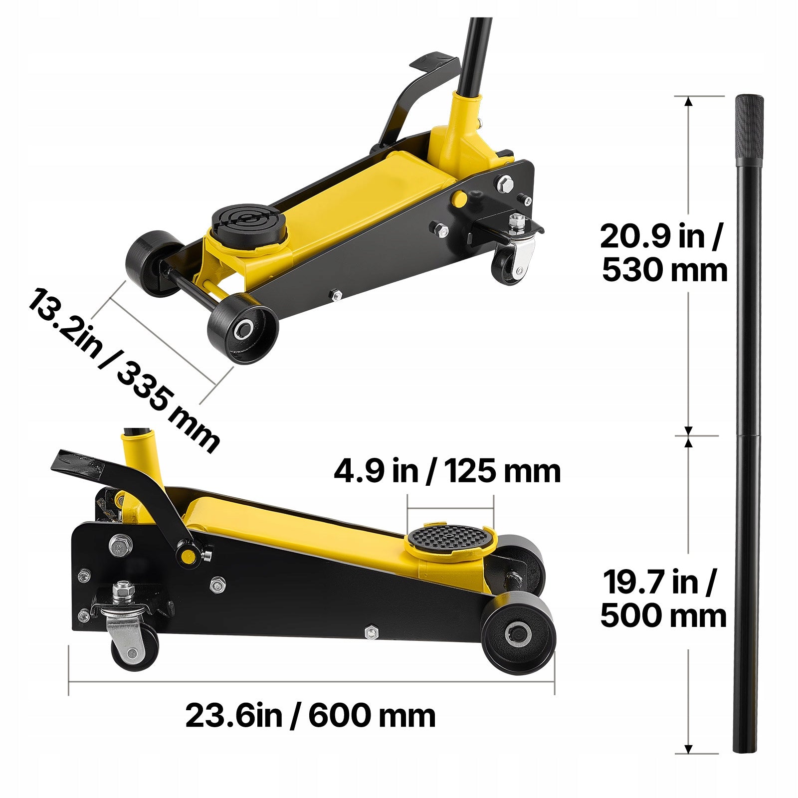 Hydraulic Lift Steel Load Capacity 3T 13 – 50CM With Single Piston Pump Manufacturer code DBQJDTZ3TDGBUR
