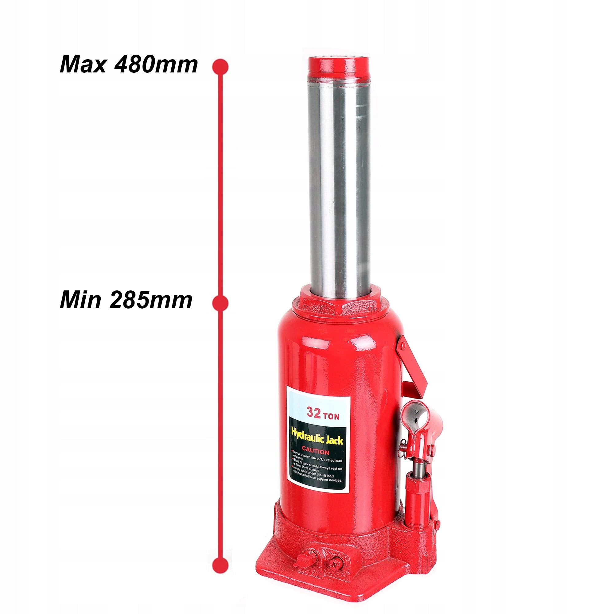 Hydraulic Pole Lift Truck Construction Machinery 32TON 285-480mm Product weight with unit packaging 13.3 kg