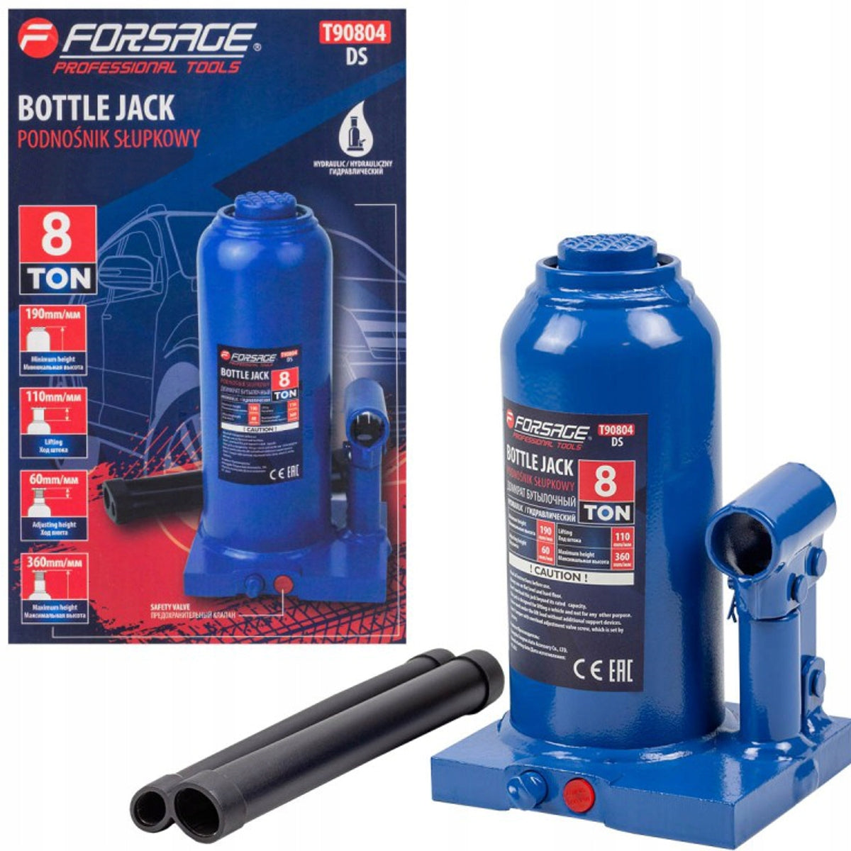 Hydraulic bollard lift 8t jack