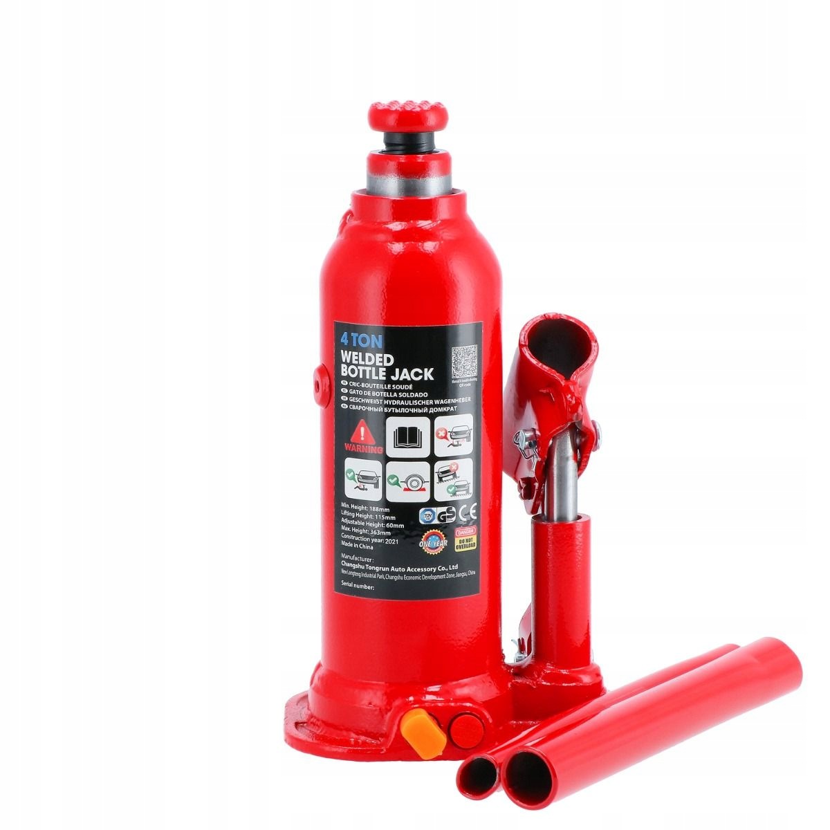 Hydraulic bottle lift 4T 4000 kg car jack Airpress