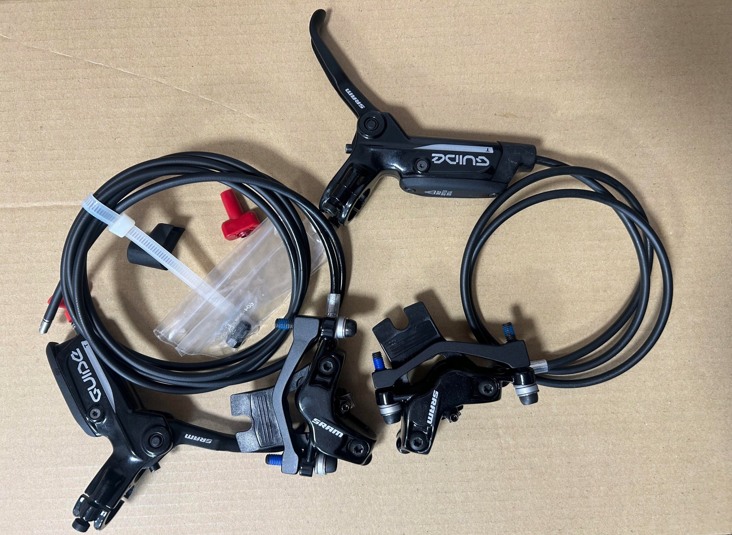 Hydraulic brake kit Sram Guide T 4-piston 900mm/1800mm Manufacturer code 00.5018.101.000 + 00.5018.101.001